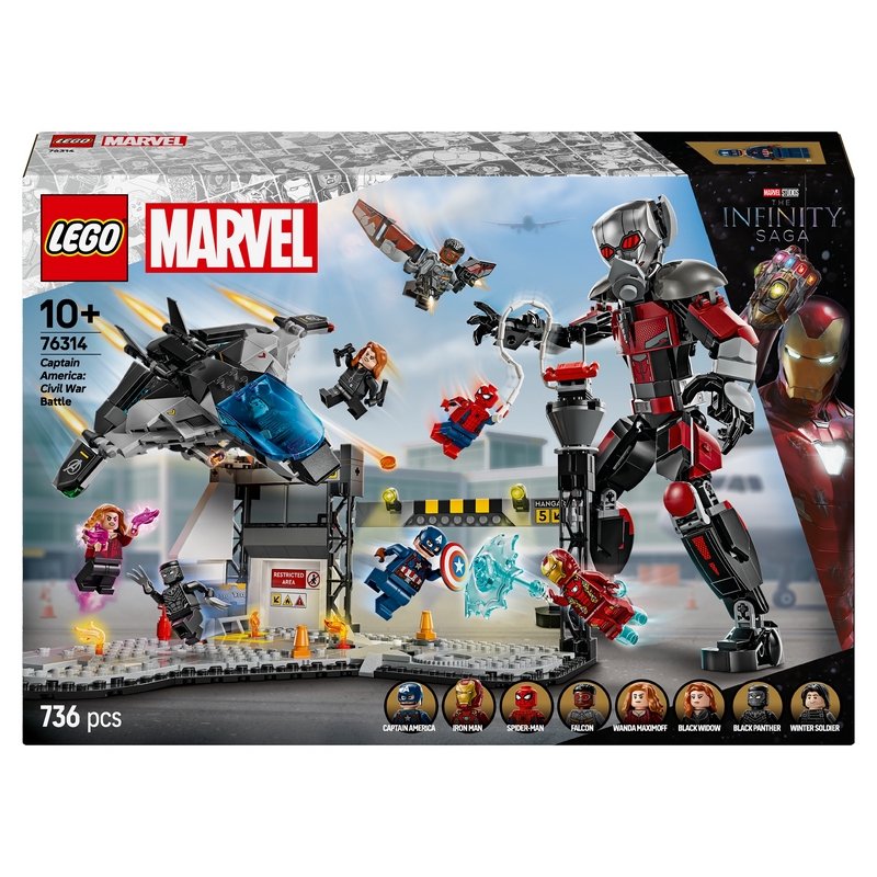 LEGO Super Heroes 76314 Kapitán Amerika: Bitka Občianskej vojny
